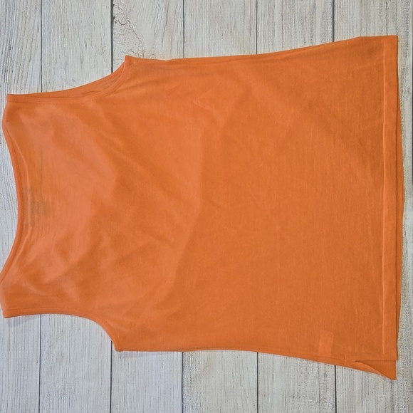 St. John Women's Wool Blend Sleeveless Blouse Orange Size M - Picture 8 of 11